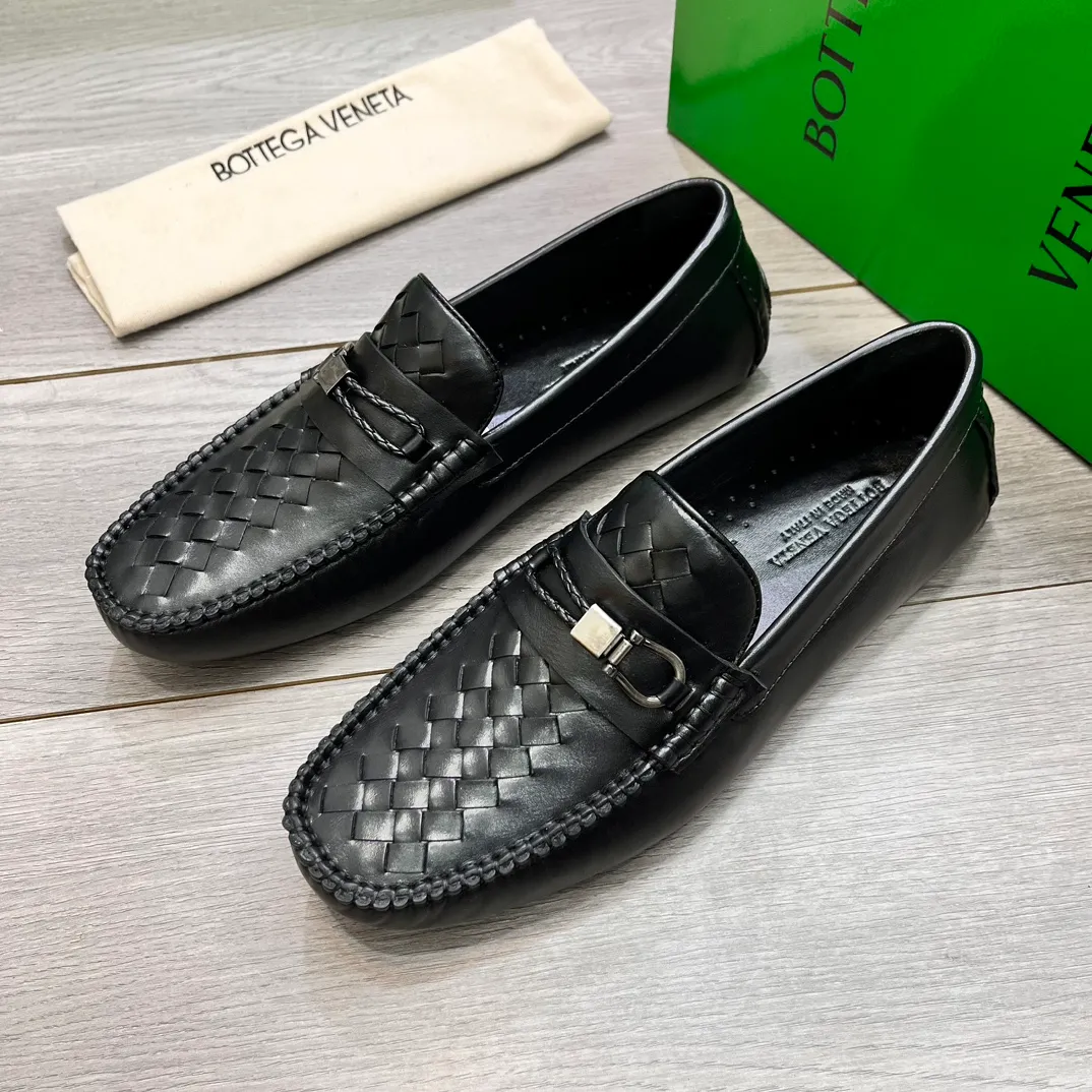 Factory price 420💵BV new men's shoes original replica👉👉High-end men's casual beanie shoes/💞driving shoes! 🔊Upper imported cowhide woven, ☑️Sheepskin lining, one-step design, light and smart ☮☮Suitable for all kinds of travel, exclusive new style, real shot, size 38-44, (45 can be customized)